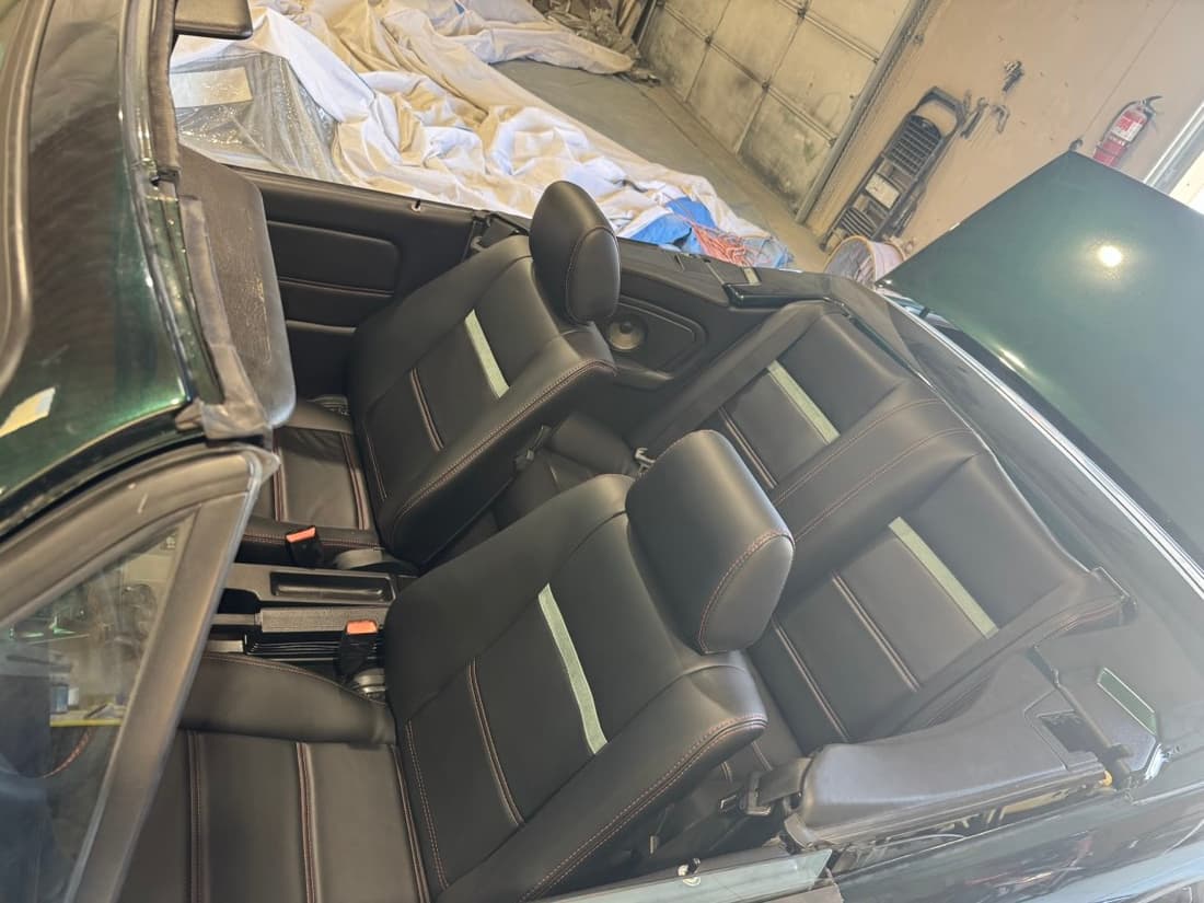 INTERIOR — BLACK LEATHER REBUILD
